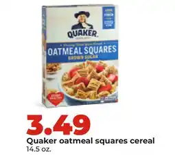 Hy-Vee Quaker oatmeal squares cereal offer
