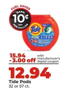 Hy-Vee Tide Pods offer