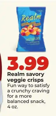 Hy-Vee Realm savory veggie crisps offer