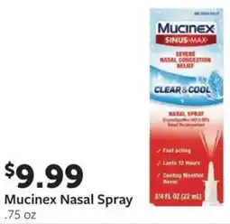 Fareway Mucinex nasal spray offer