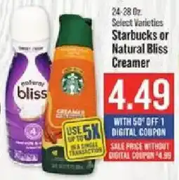 IGA Starbucks or Natural Bliss Creamer offer