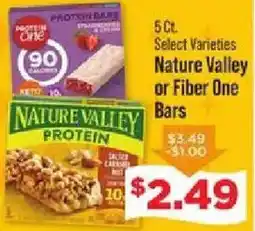 IGA Nature Valley or Fiber One Bars offer