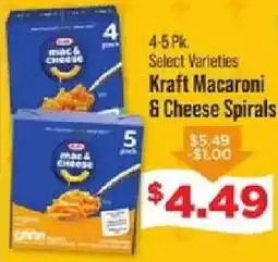 IGA Kraft Macaroni & Cheese Spirals offer