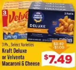 IGA Kraft Deluxe or Velveeta Macaroni & Cheese offer