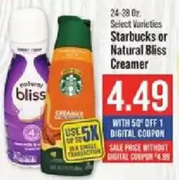 IGA Starbucks or Natural Bliss Creamer offer