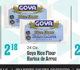 Market Basket Goya rice flour harina de arroz offer