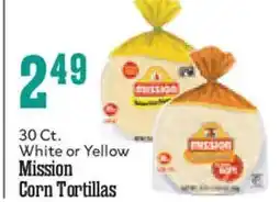 Market Basket White or yellow mission corn tortillas offer