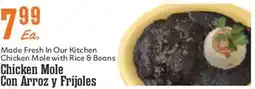 Market Basket Chicken mole con arroz y frijoles offer