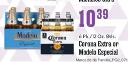 Market Basket Corona extra or modelo especial offer