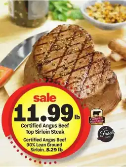 Meijer Certified Angus Beef Top Sirloin Steak offer