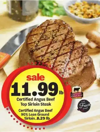 Meijer Certified Angus Beef Top Sirloin Steak offer