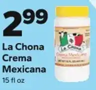Save a Lot La chona crema mexicana offer