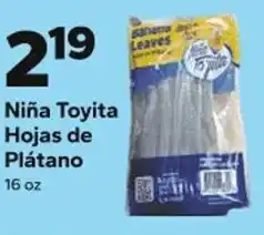 Save a Lot Niña toyita hojas de plátano offer