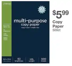 Kinney Drugs Copy paper offer