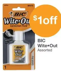 Kinney Drugs BIC Wite Out offer