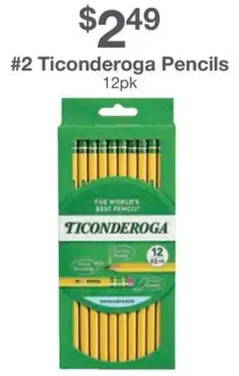 Kinney Drugs Ticonderoga Pencils offer