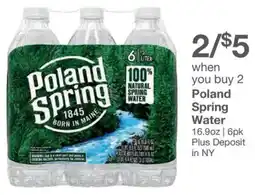 Kinney Drugs Poland spring water offer