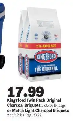 Meijer Kingsford Twin Pack Original Charcoal Briquets offer