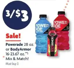 Family Dollar Powerade or Bodyarmor offer
