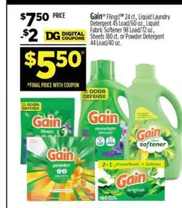 Dollar General Gain Flings offer
