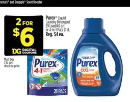 Dollar General Purex Liquid Laundry Detergent offer