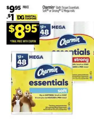 Dollar General Charmin Bath Tissue Essentials offer