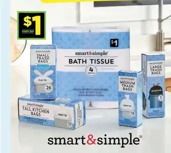 Dollar General smart & simple BATH TISSUE offer