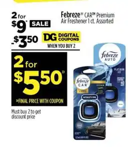 Dollar General Febreze CAR Premium Air Freshener 1 ct. Assorted offer