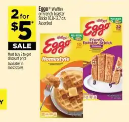 Dollar General Eggo waffles or French Toaster sticks offer