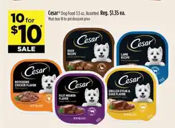 Dollar General Cesar Dog Food 3.5 oz. Assorted offer