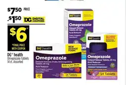 Dollar General DG health Omeprazole Tablets offer