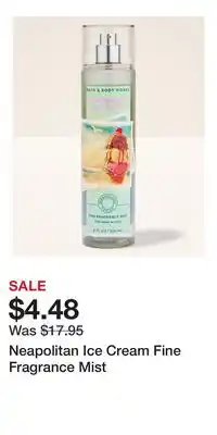 Bath & Body Works Neapolitan Ice Cream Fine Fragrance Mist offer