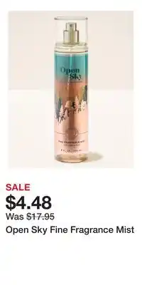 Bath & Body Works Open Sky Fine Fragrance Mist offer