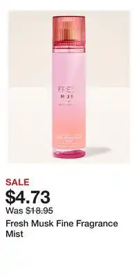 Bath & Body Works Fresh Musk Fine Fragrance Mist offer