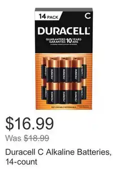 Costco Duracell C Alkaline Batteries, 14-count offer
