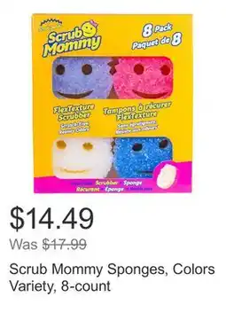 Costco Scrub Mommy Sponges, Colors Variety, 8-count offer