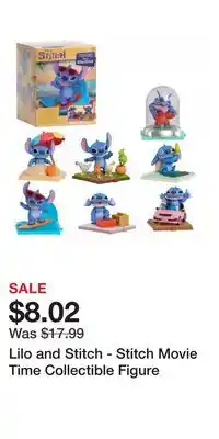 Game Stop Lilo and Stitch - Stitch Movie Time Collectible Figure offer