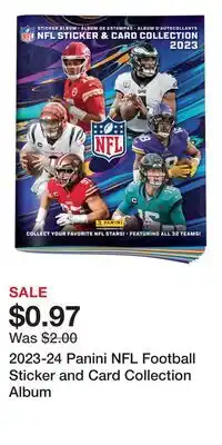 Game Stop 2023-24 Panini NFL Football Sticker and Card Collection Album offer