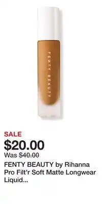 Ulta Beauty FENTY BEAUTY by Rihanna Pro Filt'r Soft Matte Longwear Liquid Foundation offer