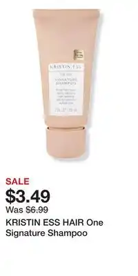 Ulta Beauty KRISTIN ESS HAIR One Signature Shampoo offer