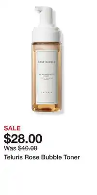 Ulta Beauty Teluris Rose Bubble Toner offer