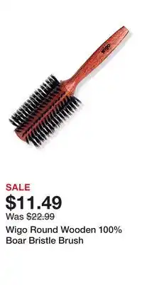 Ulta Beauty Wigo Round Wooden 100% Boar Bristle Brush offer