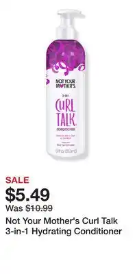 Ulta Beauty Not Your Mother's Curl Talk 3-in-1 Hydrating Conditioner offer