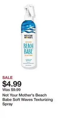 Ulta Beauty Not Your Mother's Beach Babe Soft Waves Texturizing Spray offer