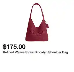 Belk Refined Weave Straw Brooklyn Shoulder Bag offer