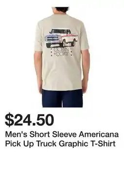 Belk Men's Short Sleeve Americana Pick Up Truck Graphic T-Shirt offer