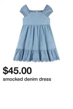 Belk smocked denim dress offer