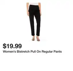 Belk Women's Bistretch Pull On Regular Pants offer