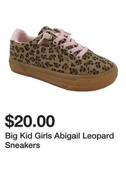 Belk Big Kid Girls Abigail Leopard Sneakers offer