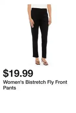 Belk Women's Bistretch Fly Front Pants offer